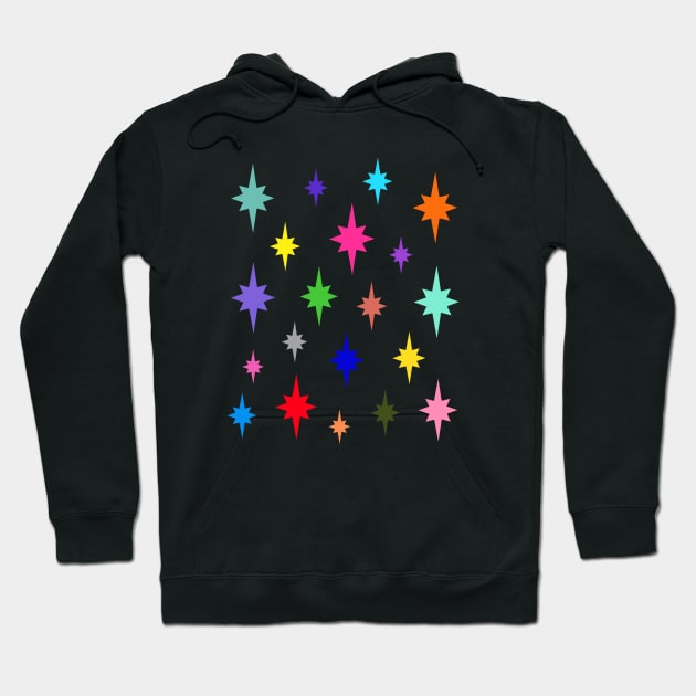 Christmas Stars Multi-Colour Hoodie by OneThreeSix